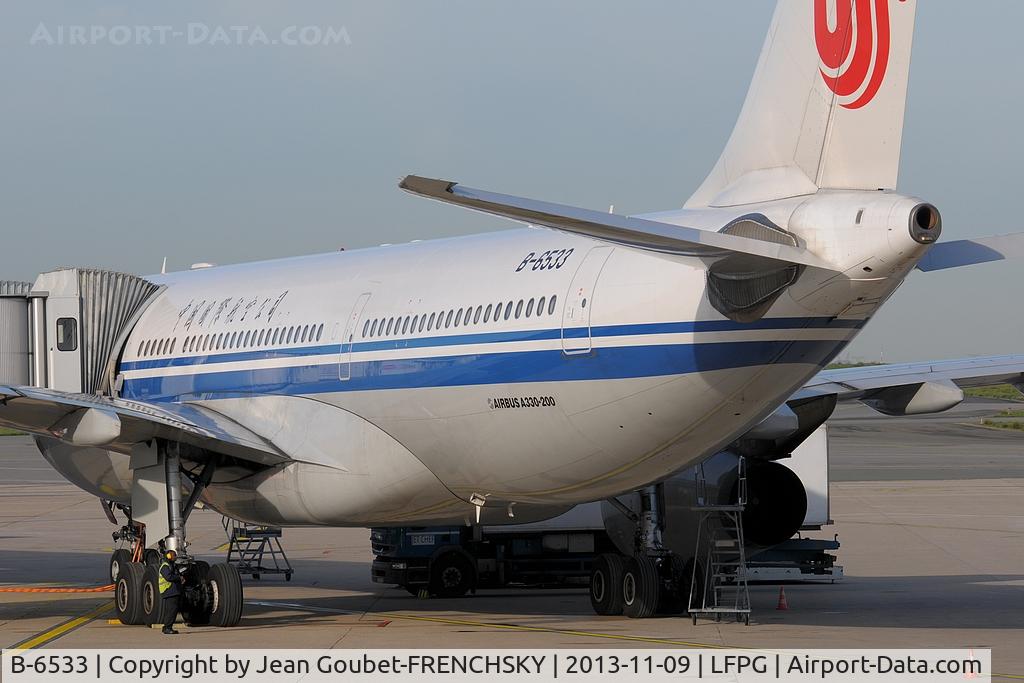 B-6533, 2011 Airbus A330-243 C/N 1237, CCA834 CDG/Shanghai-Pudong