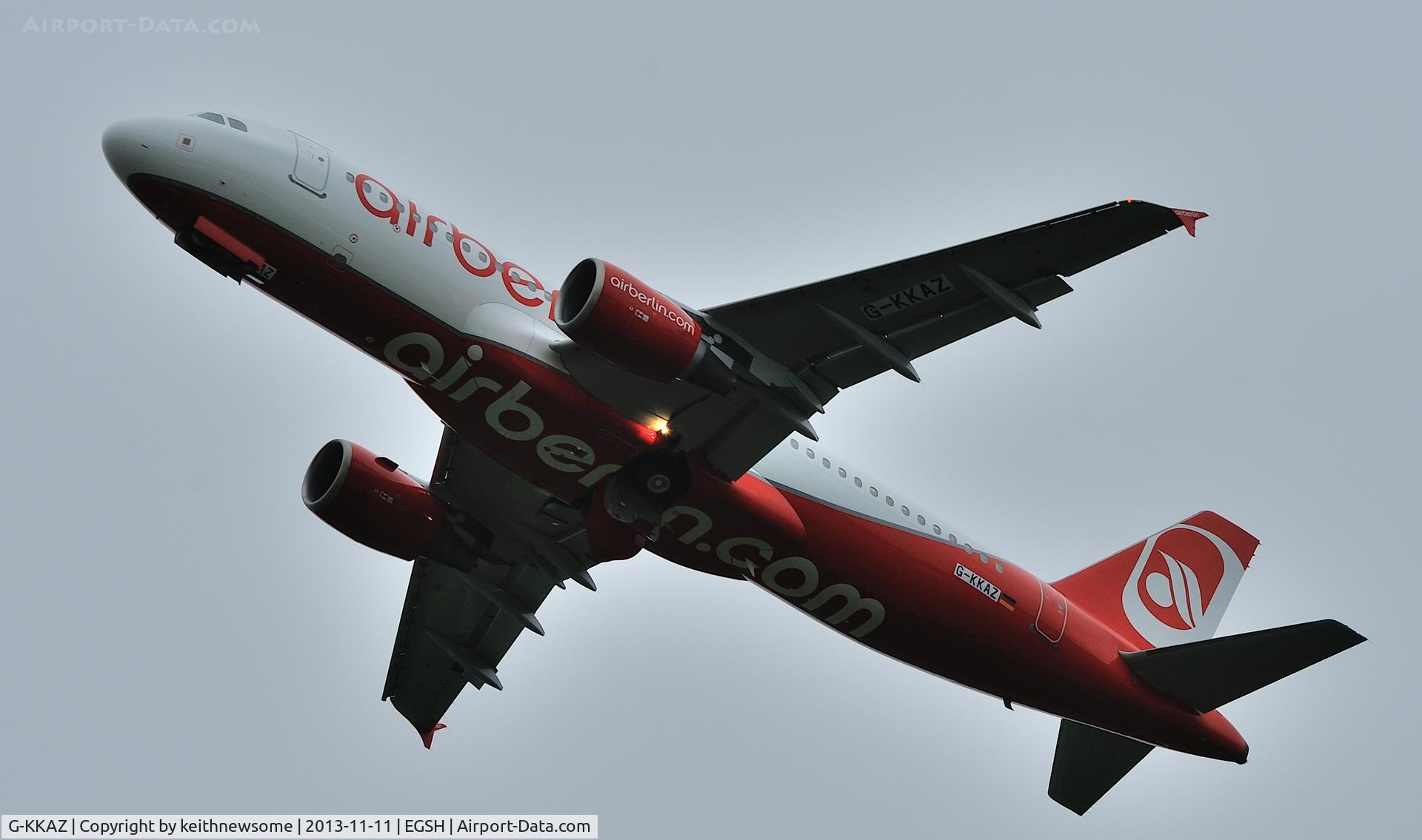 G-KKAZ, 2003 Airbus A320-214 C/N 2003, Leaving to become D-ABNE with Air Berlin.