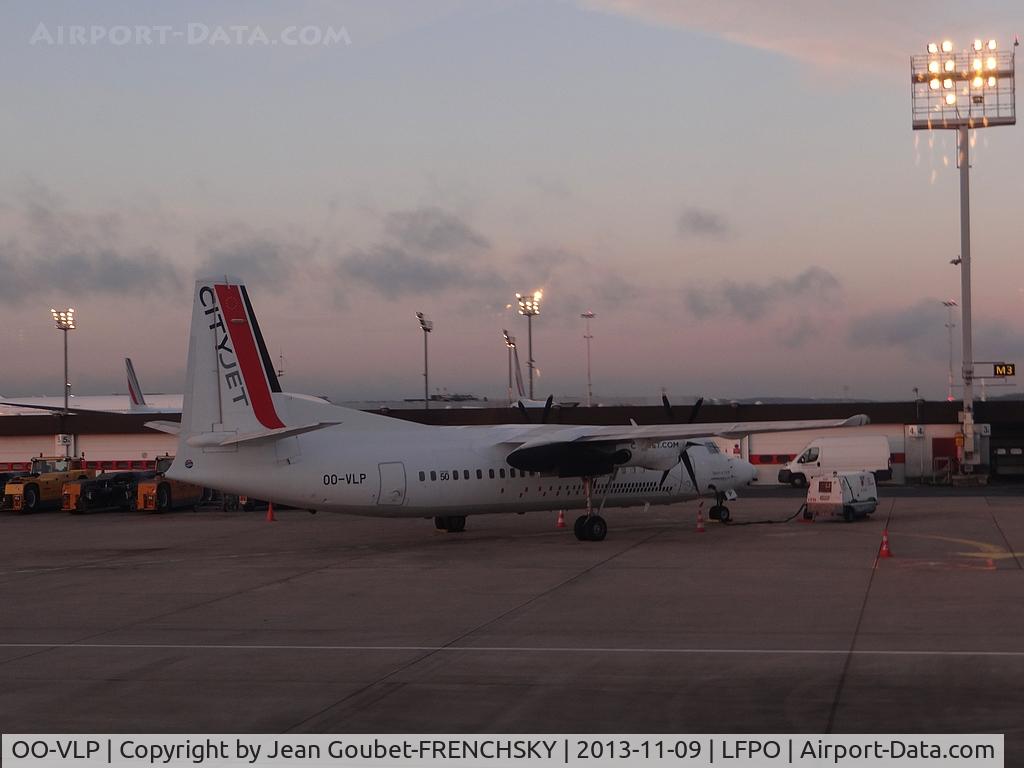 OO-VLP, 1991 Fokker 50 C/N 20209, CITYJET at Orly Ouest