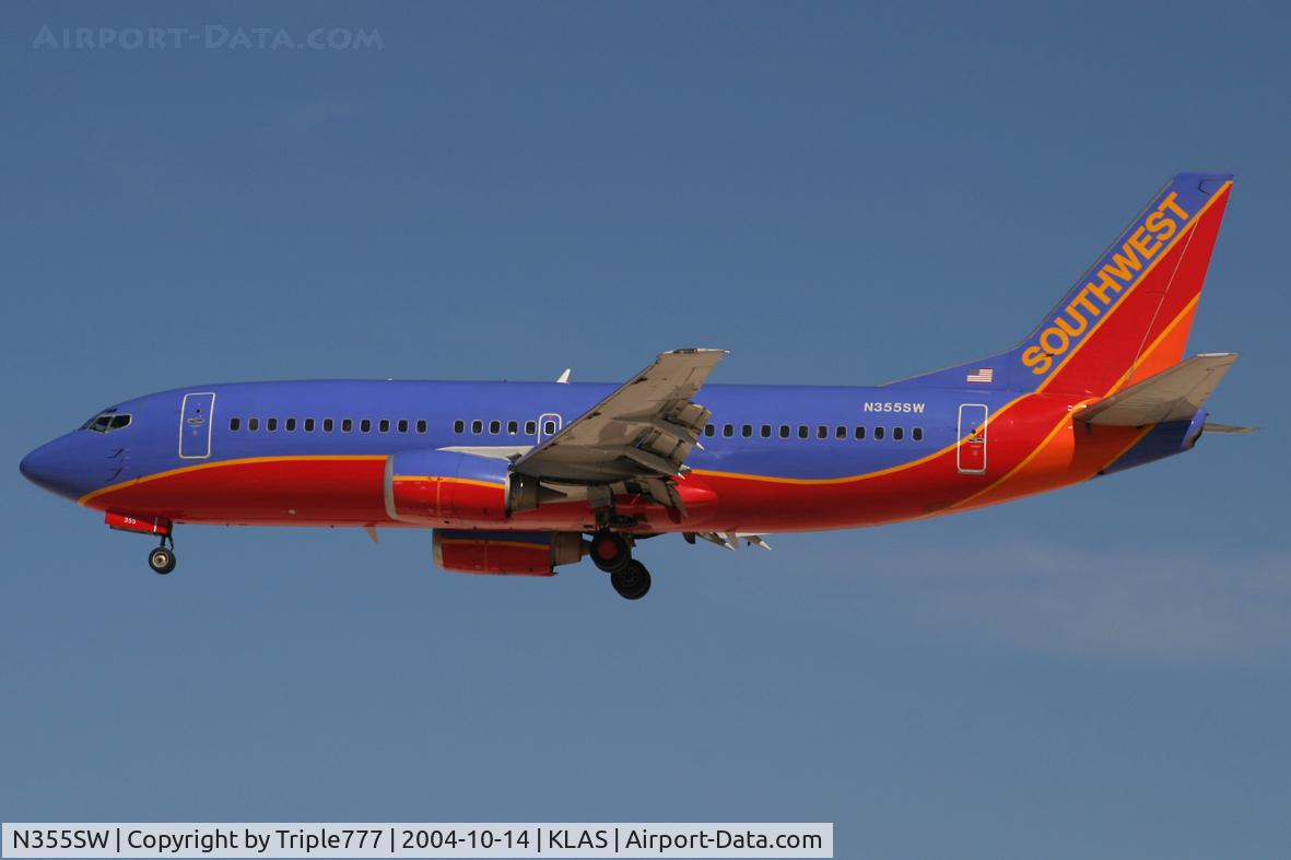 N355SW, 1991 Boeing 737-3H4 C/N 25250, Southwest Airlines