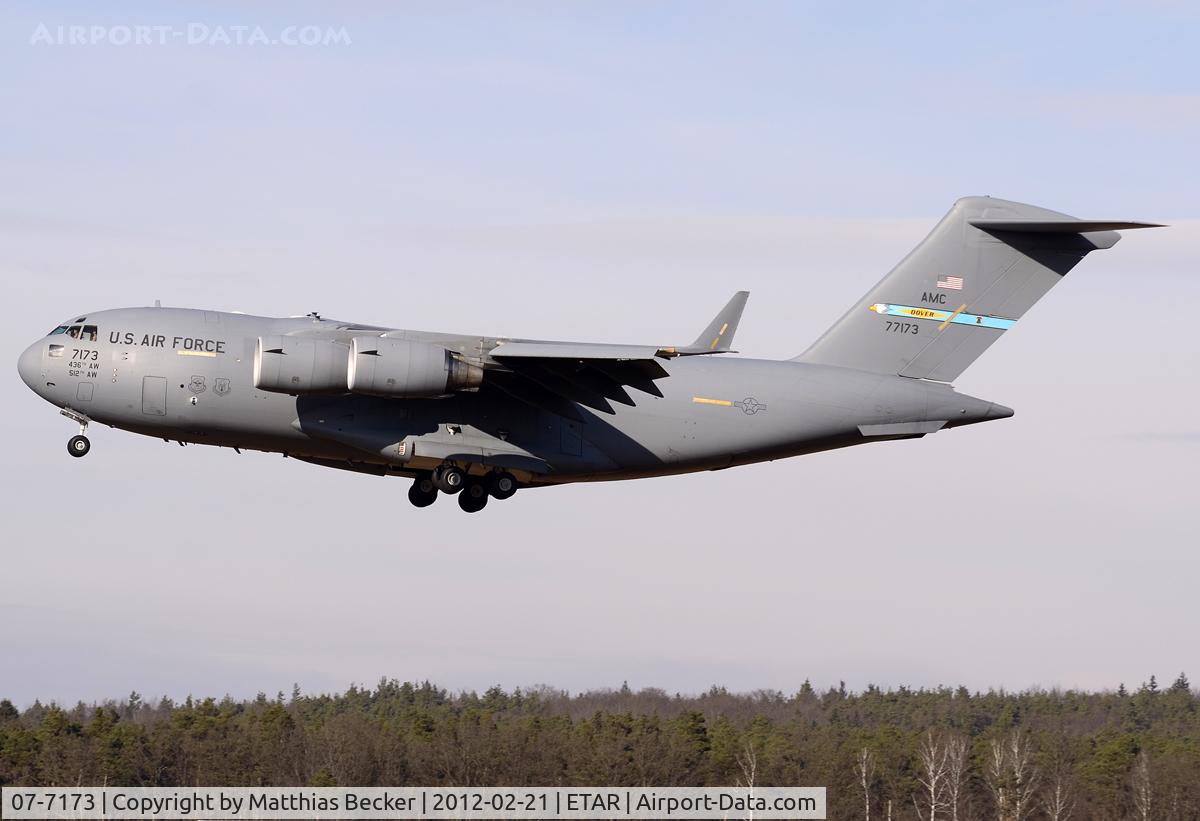 07-7173, 2007 Boeing C-17A Globemaster III C/N P-173, 07-7173