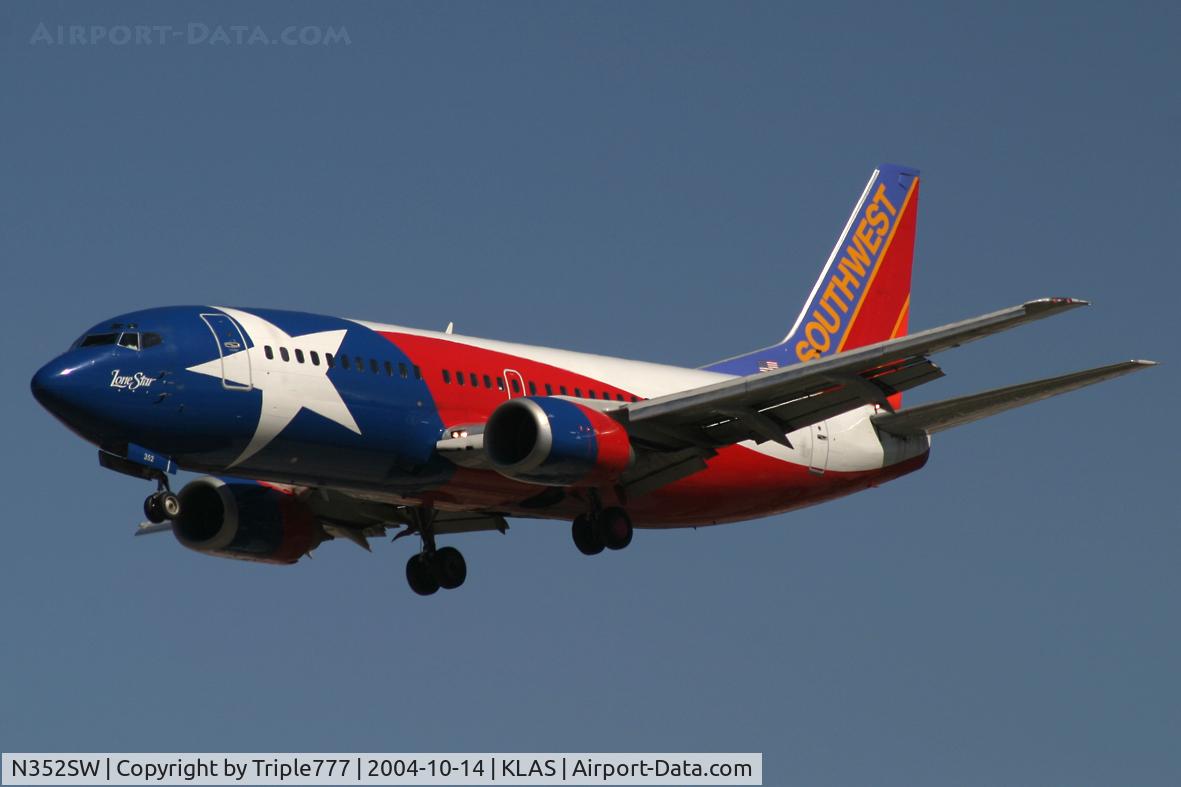 N352SW, 1990 Boeing 737-3H4 C/N 24888, Southwest Airlines