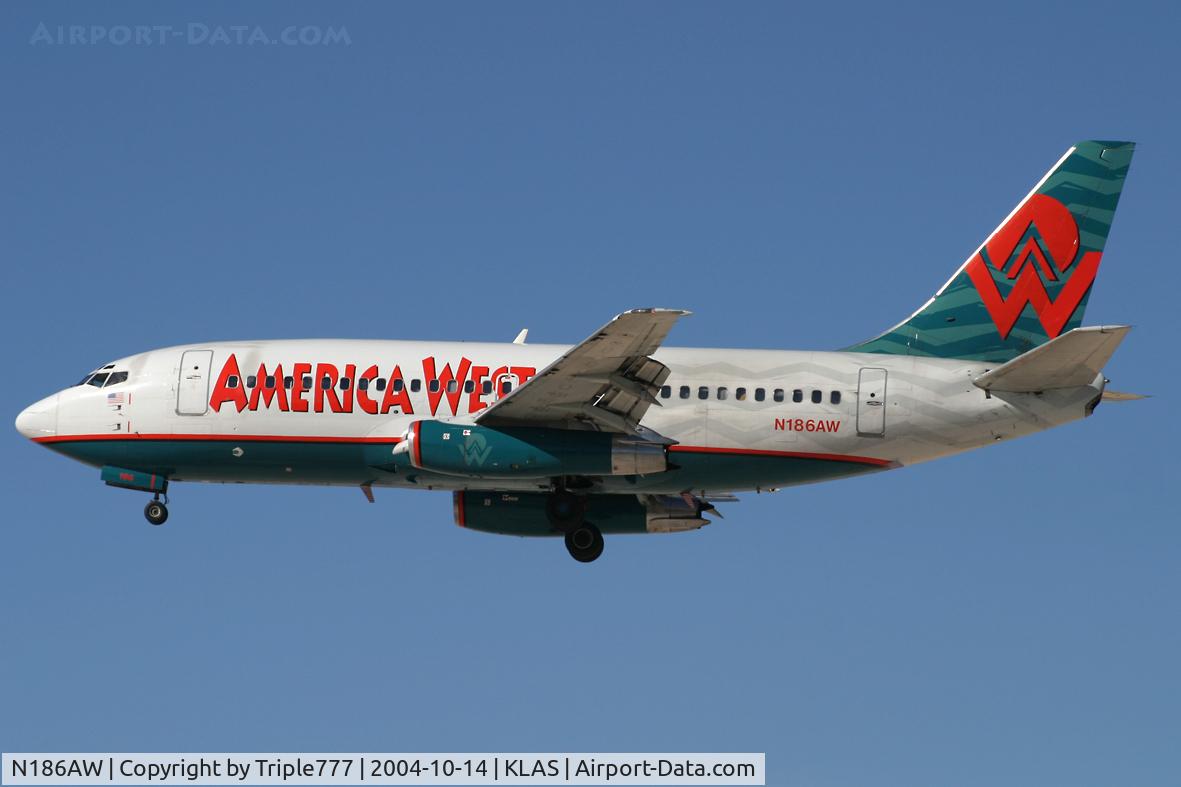 N186AW, 1982 Boeing 737-277 C/N 22653, America West