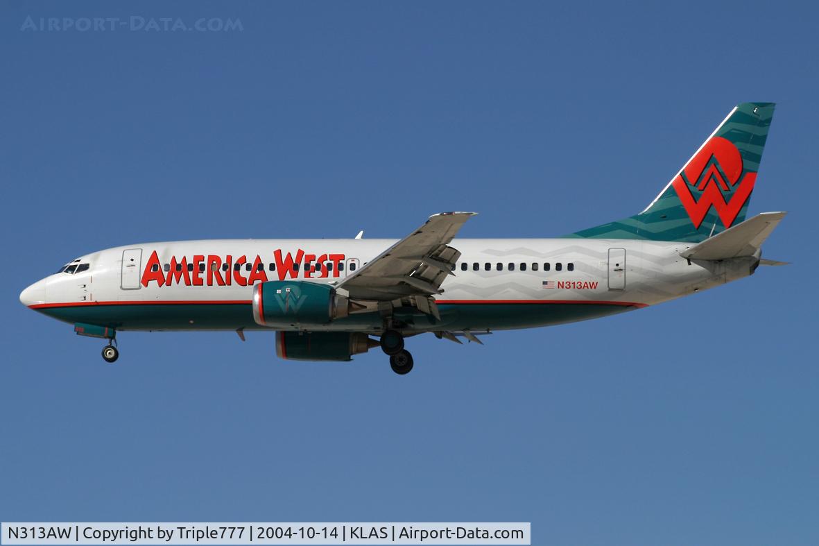 N313AW, 1987 Boeing 737-3S3 C/N 23712, America West