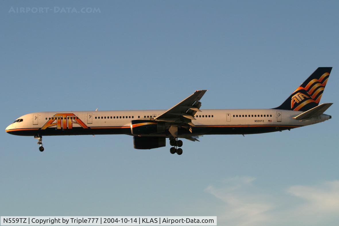 N559TZ, 2002 Boeing 757-33N C/N 32593, ATA Airlines