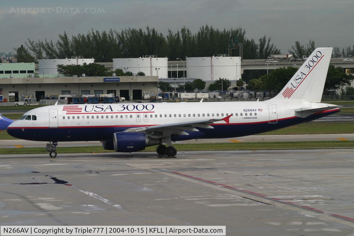 N266AV, 1999 Airbus A320-214 C/N 1152, USA 3000
