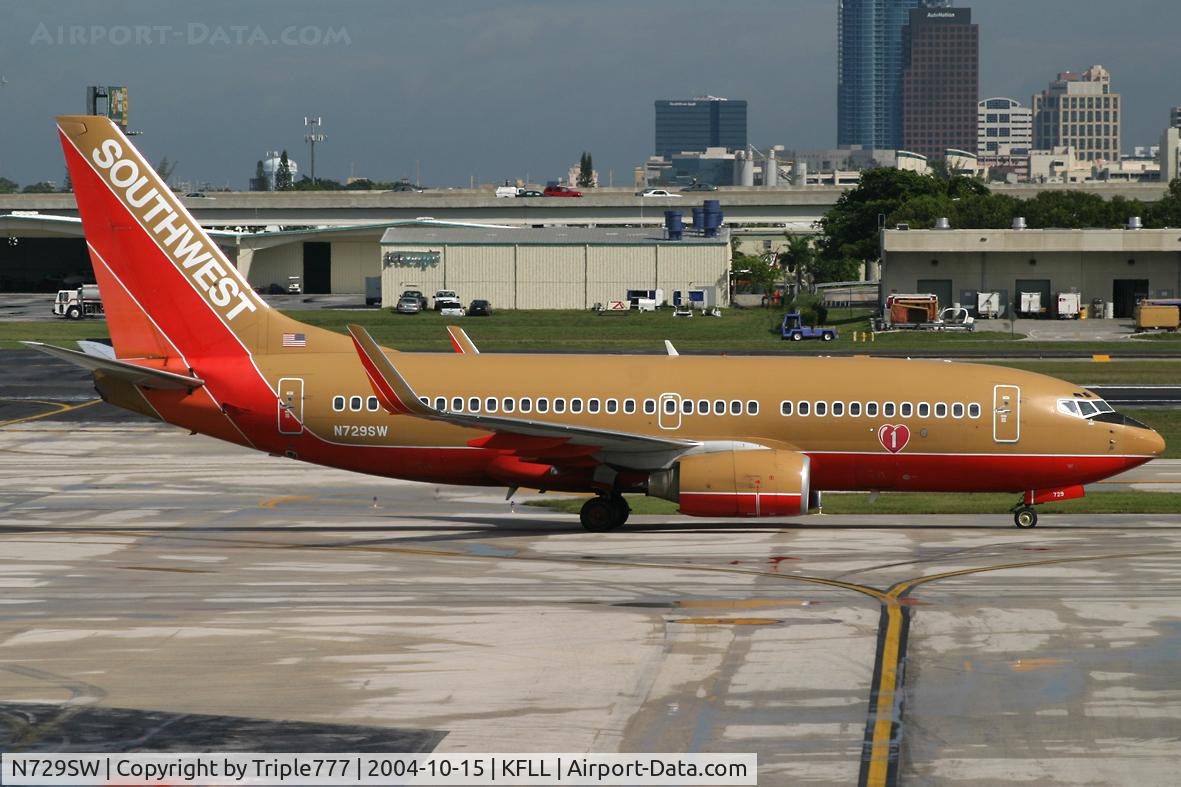 N729SW, 1999 Boeing 737-7H4 C/N 27861, Southwest Airlines