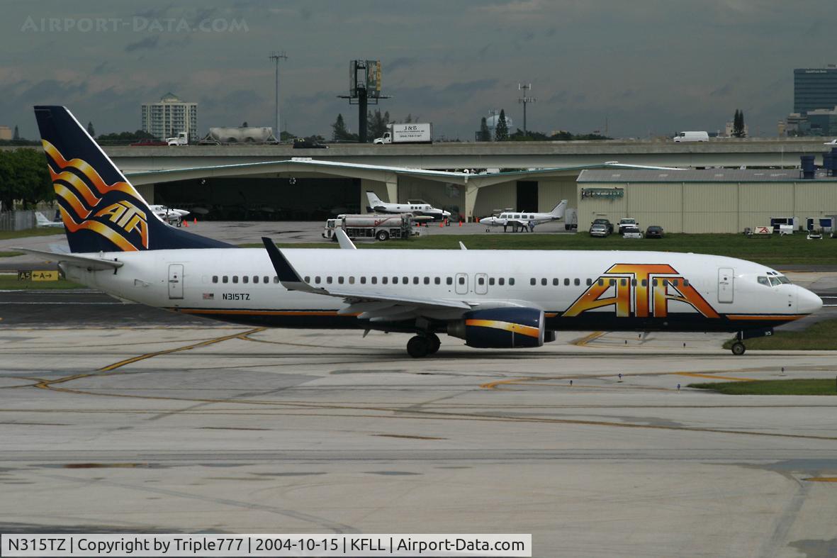 N315TZ, 2002 Boeing 737-83N C/N 28245, ATA Airlines