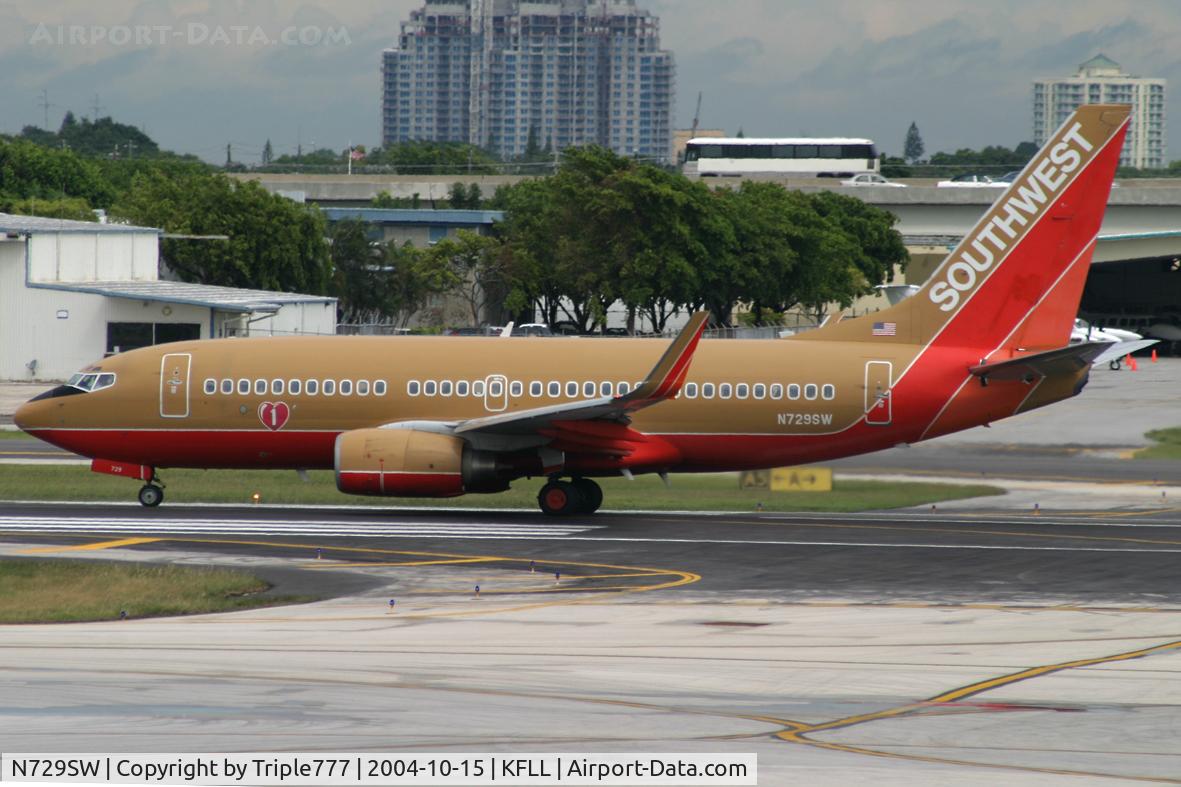 N729SW, 1999 Boeing 737-7H4 C/N 27861, Southwest Airlines
