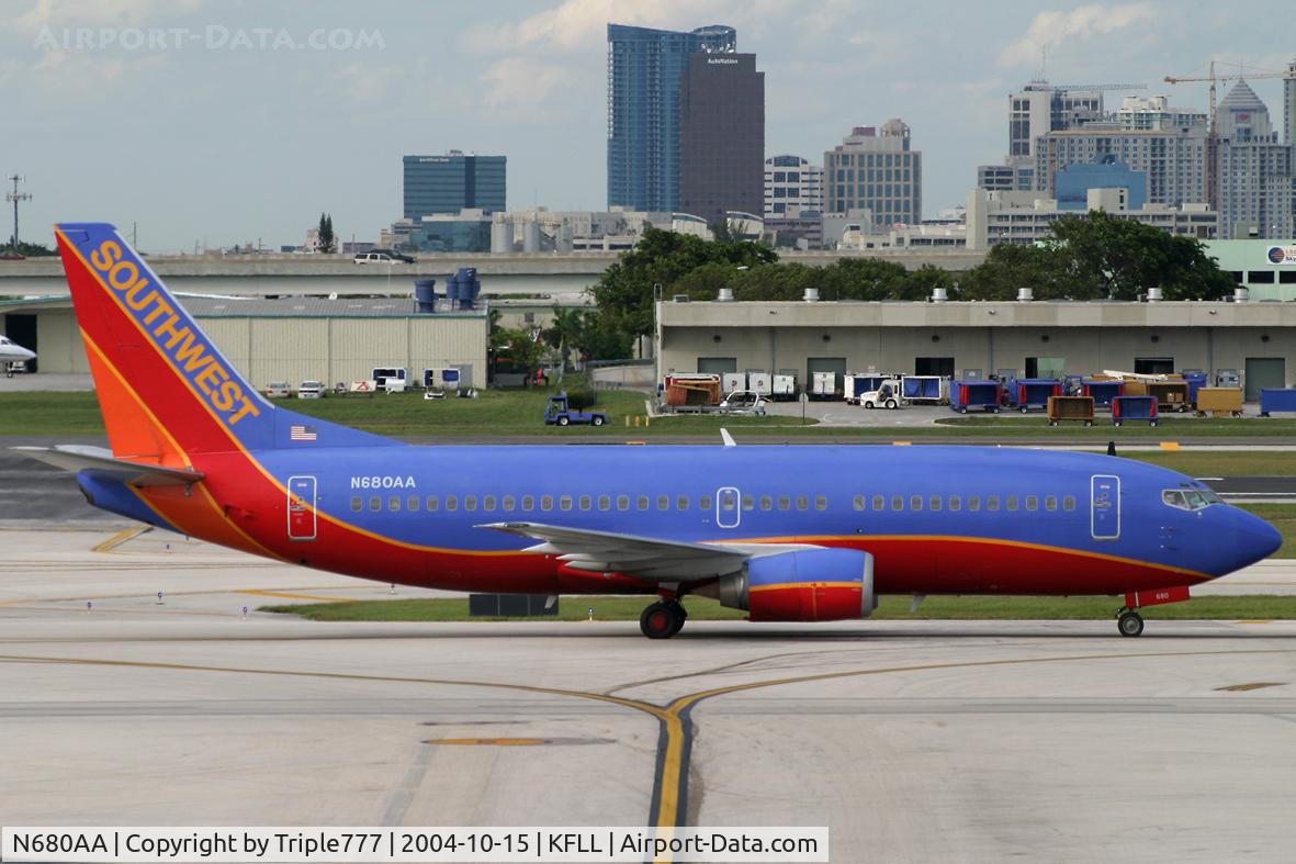 N680AA, 1986 Boeing 737-3A4 C/N 23505, Southwest Airlines