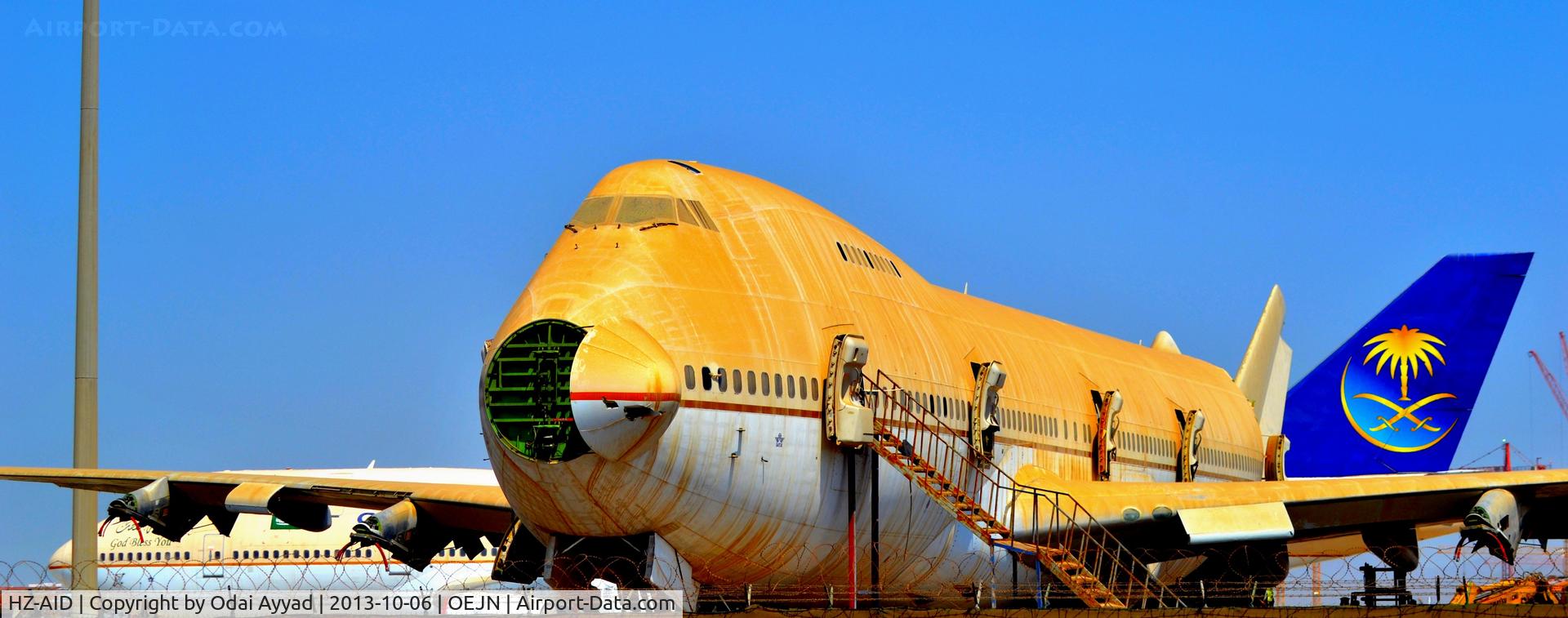 HZ-AID, 1981 Boeing 747-168B C/N 22501, After a very long time in Service ,, time to say good bye for this B747-100 , Picture taken at Jeddah airport