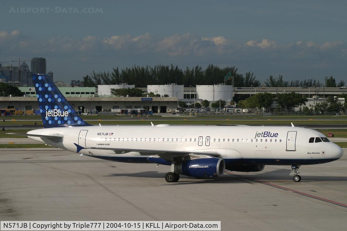 N571JB, 2003 Airbus A320-232 C/N 2125, JetBlue