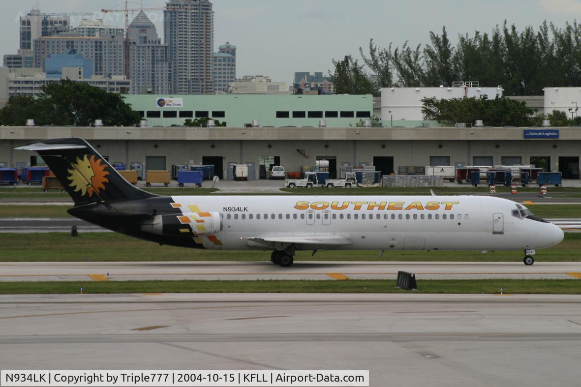 N934LK, 1982 Douglas DC-9-31 C/N 48157, Southeast Airlines