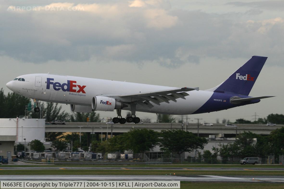 N663FE, 1995 Airbus A300F4-605R C/N 766, Fedex