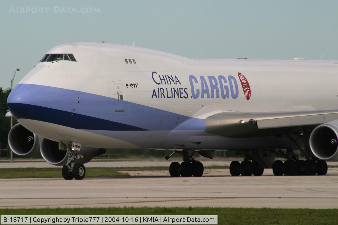 B-18717, 2004 Boeing 747-409F/SCD C/N 30769, China Airlines Cargo