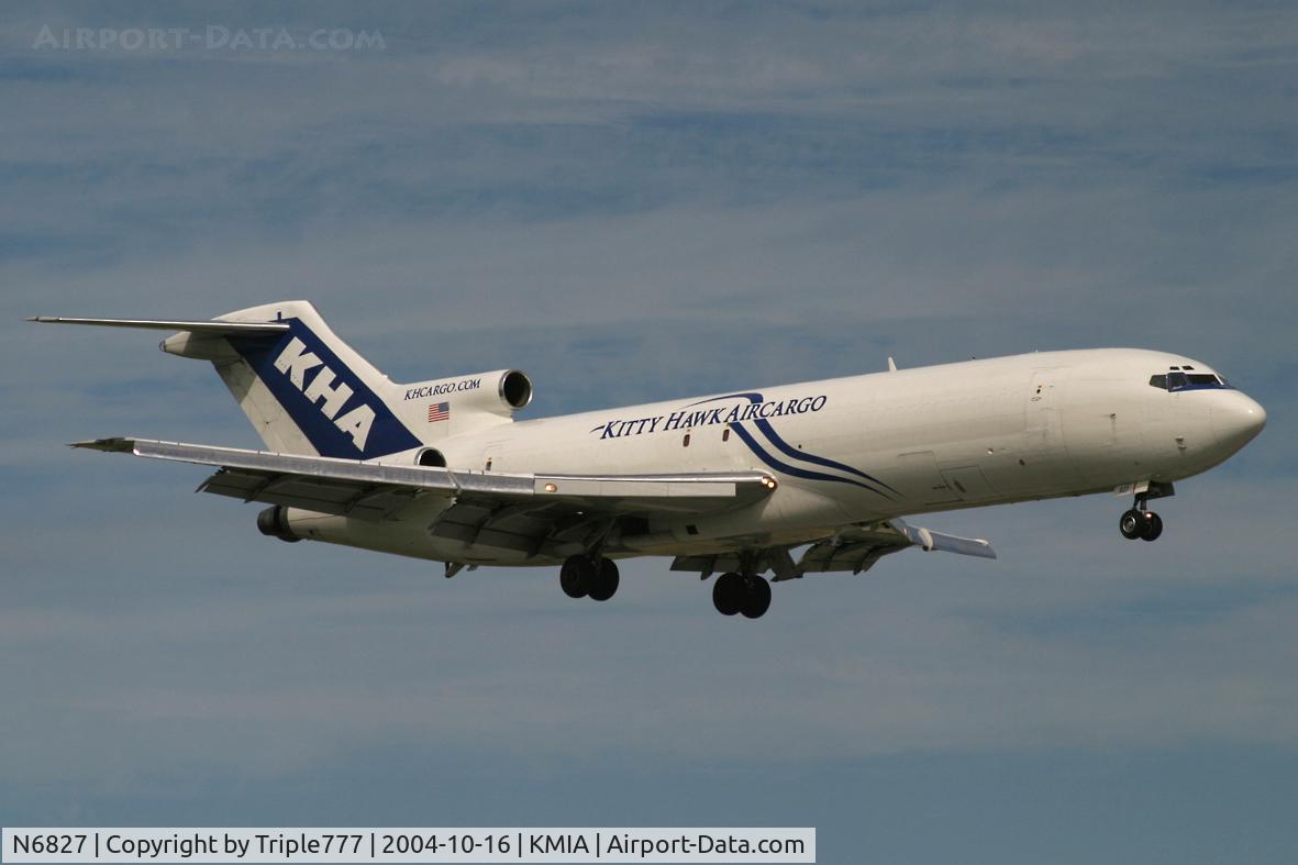 N6827, 1969 Boeing 727-223 C/N 20180, Kitty Hawk Air Cargo