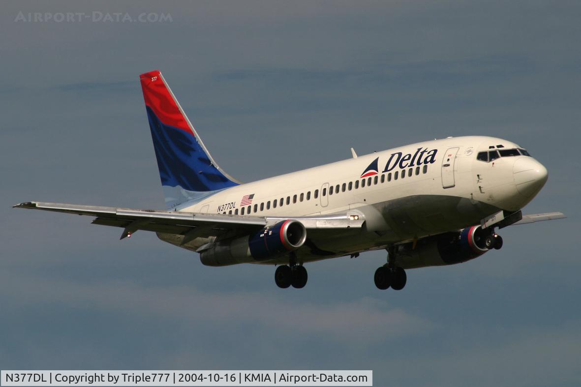 N377DL, 1987 Boeing 737-247 C/N 23604, Delta