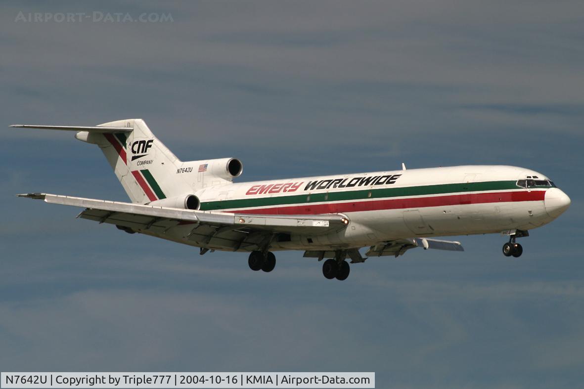 N7642U, 1969 Boeing 727-222 C/N 19915, Emery Worldwide