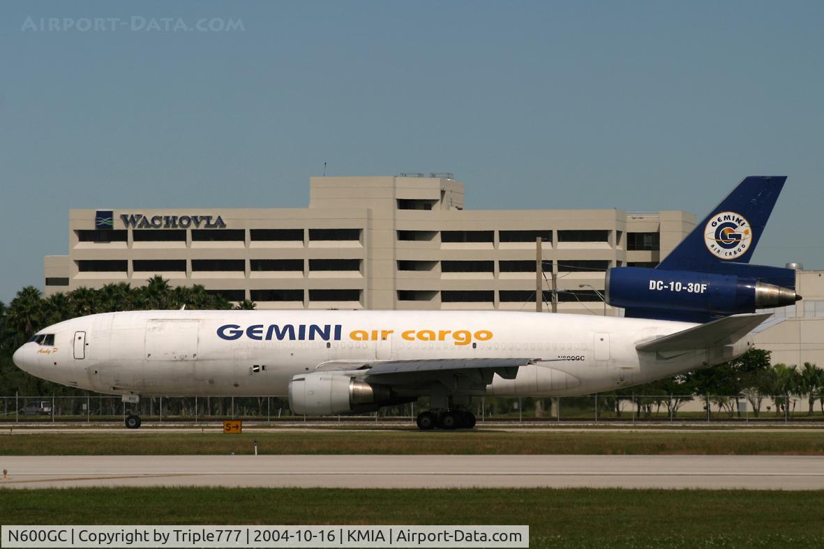 N600GC, 1977 McDonnell Douglas DC-10-30F C/N 46965, Gemini Air Cargo