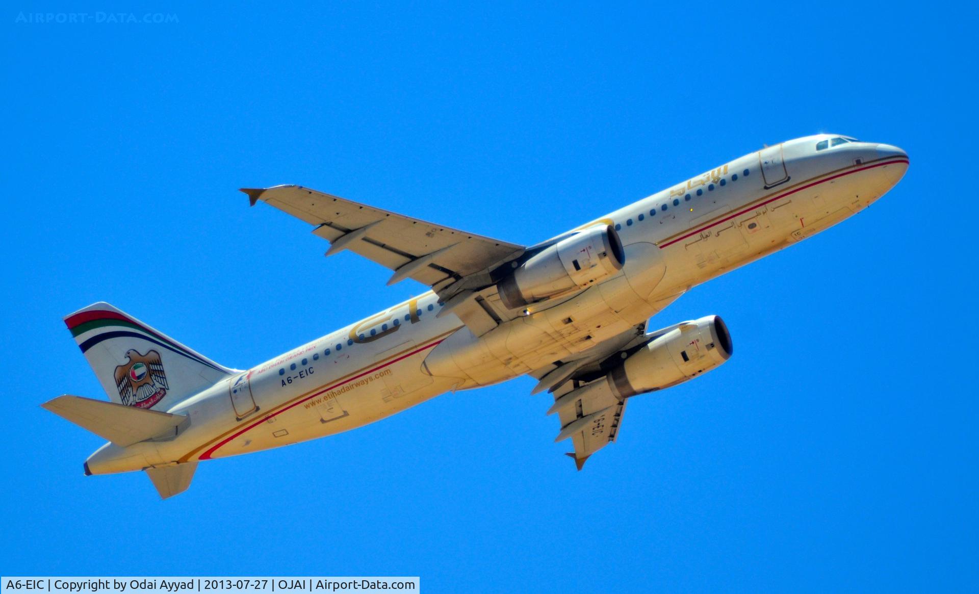 A6-EIC, 2004 Airbus A320-232 C/N 2167, Taking off from Amman Jordan ,