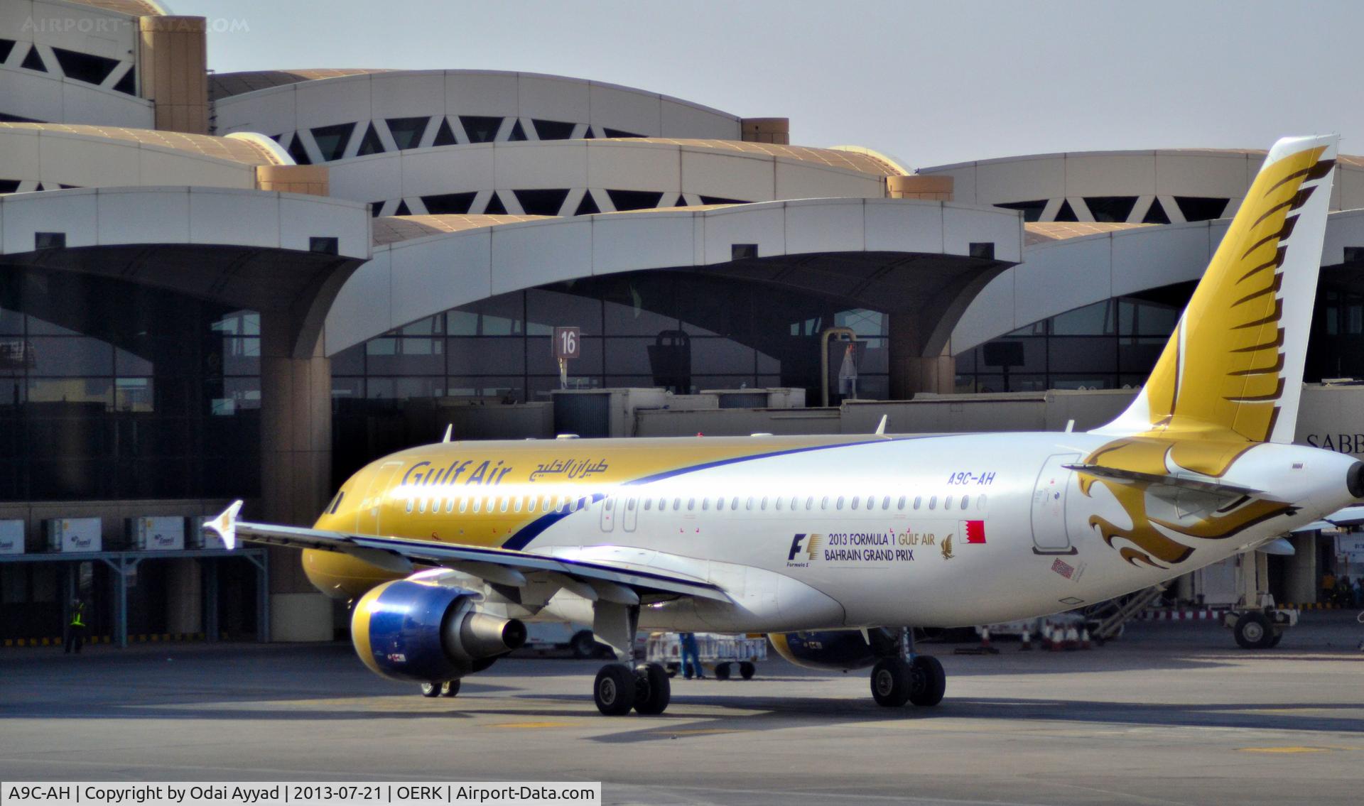 A9C-AH, 2010 Airbus A320-214 C/N 4218, After Landing Taxi to the Gate at Riyadh