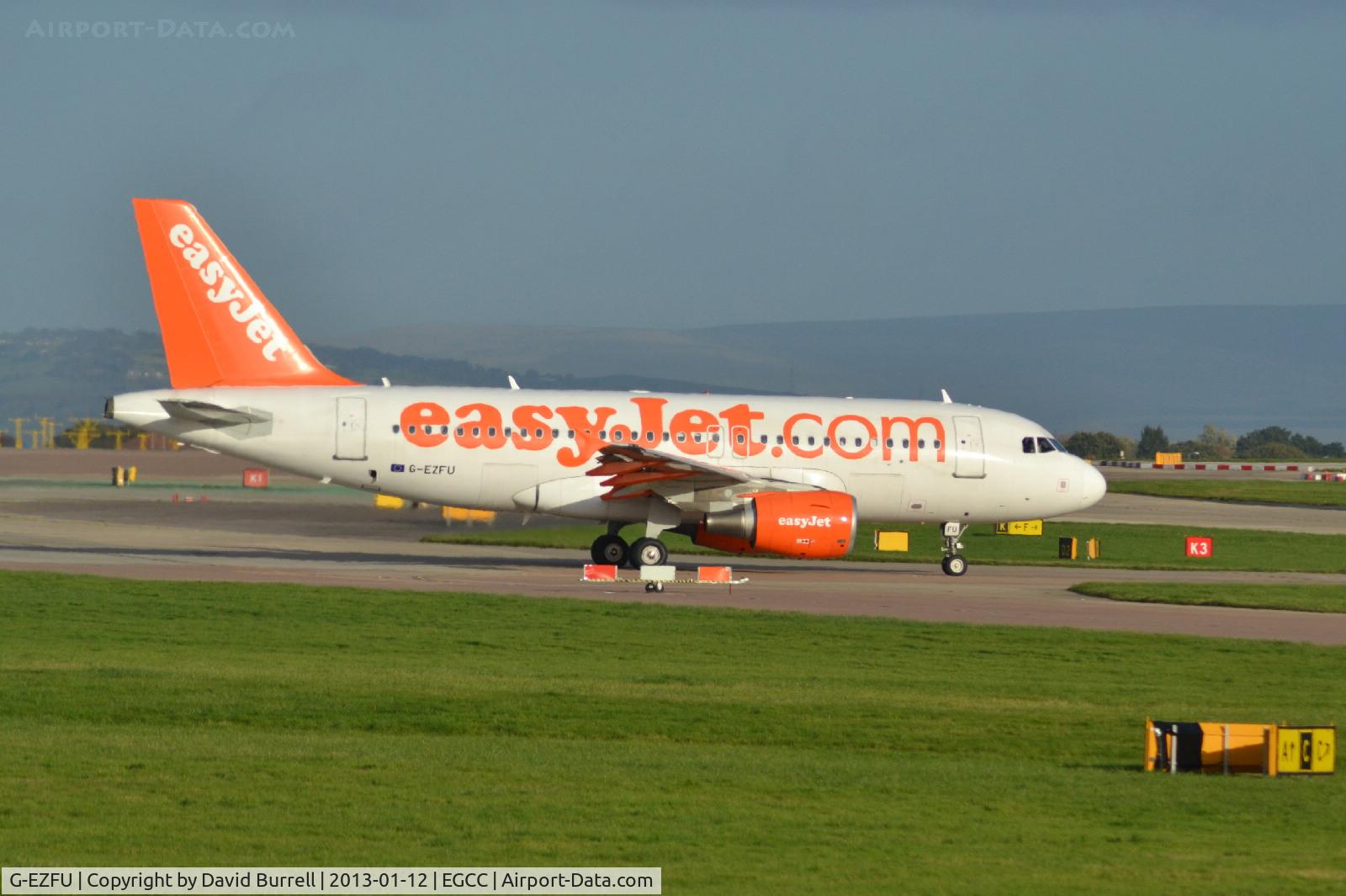 G-EZFU, 2010 Airbus A319-111 C/N 4313, Easyjet Airbus A319-111 taxiing at Manchester Airport.