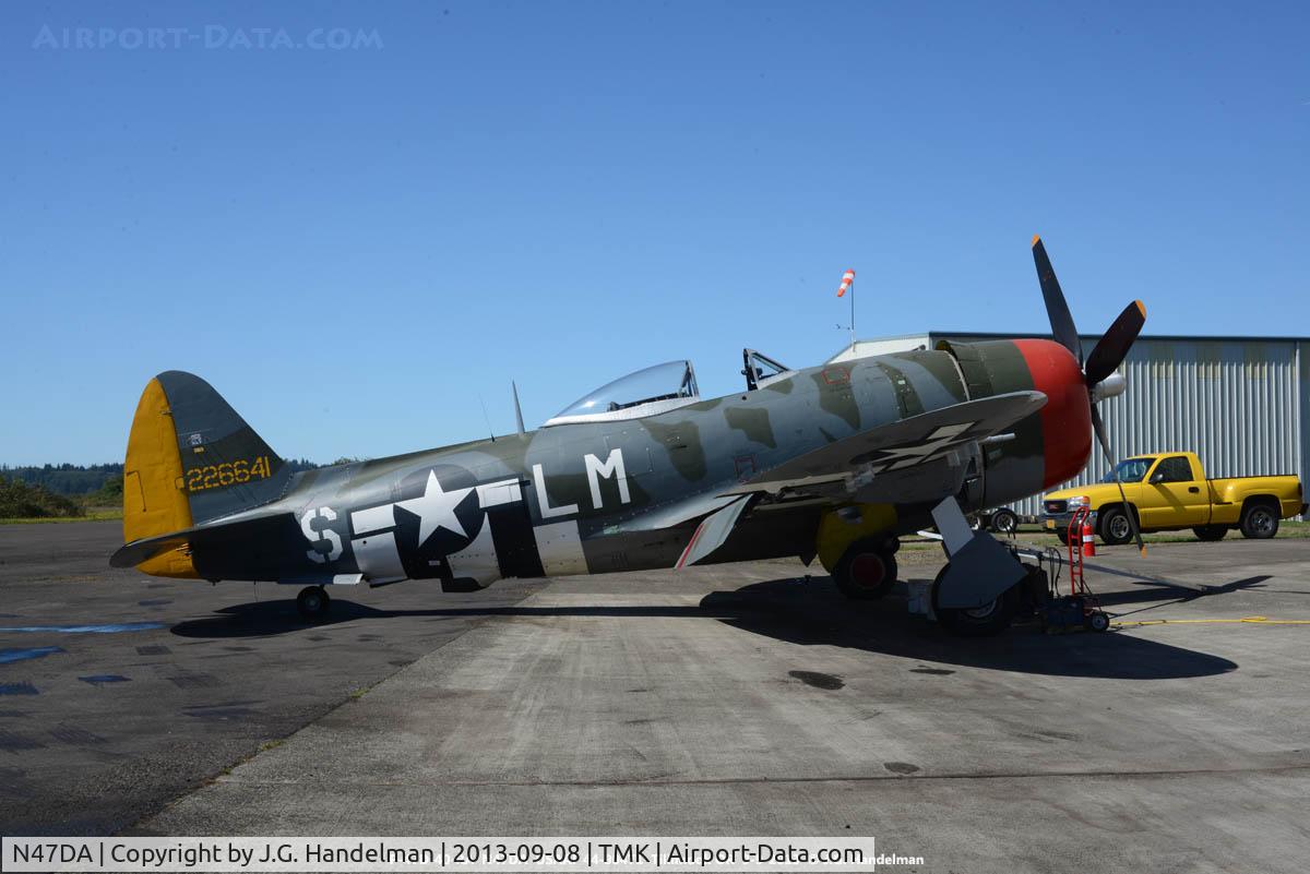 N47DA, 1944 Republic P-47D Thunderbolt C/N 399-55616, At Tillamook.