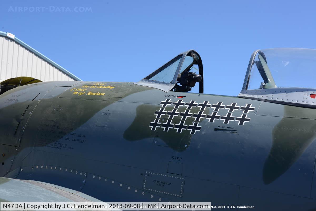 N47DA, 1944 Republic P-47D Thunderbolt C/N 399-55616, Cockpit Area.