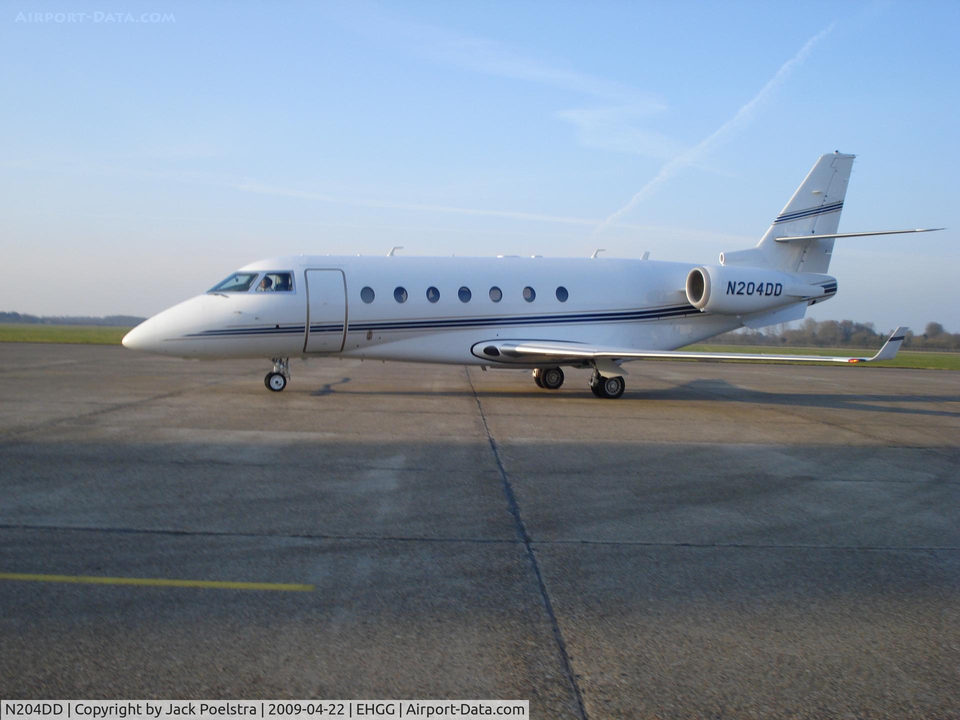 N204DD, 2006 Israel Aircraft Industries Gulfstream 200 C/N 139, N204DD at ramp of Groningen airport