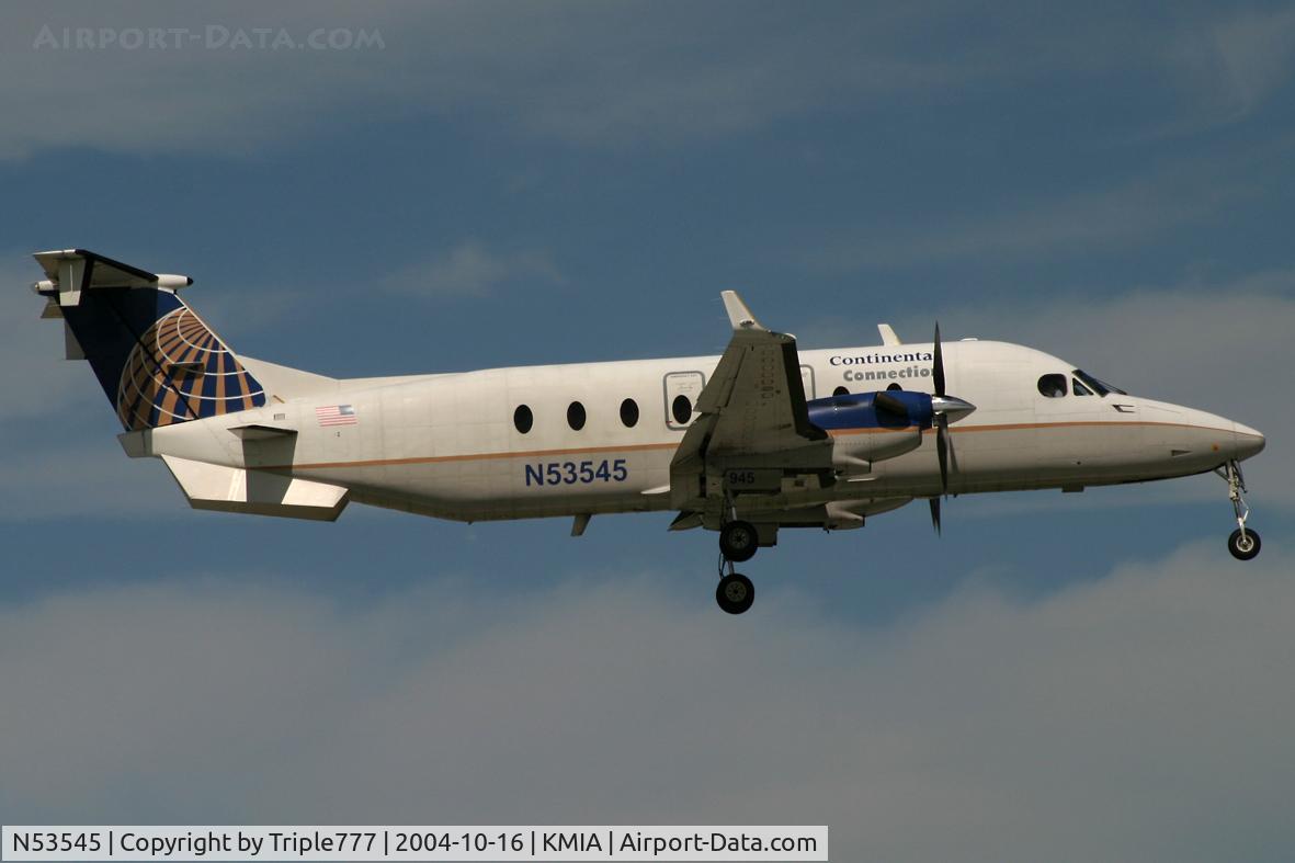 N53545, 1995 Beech 1900D C/N UE-185, Continental Express