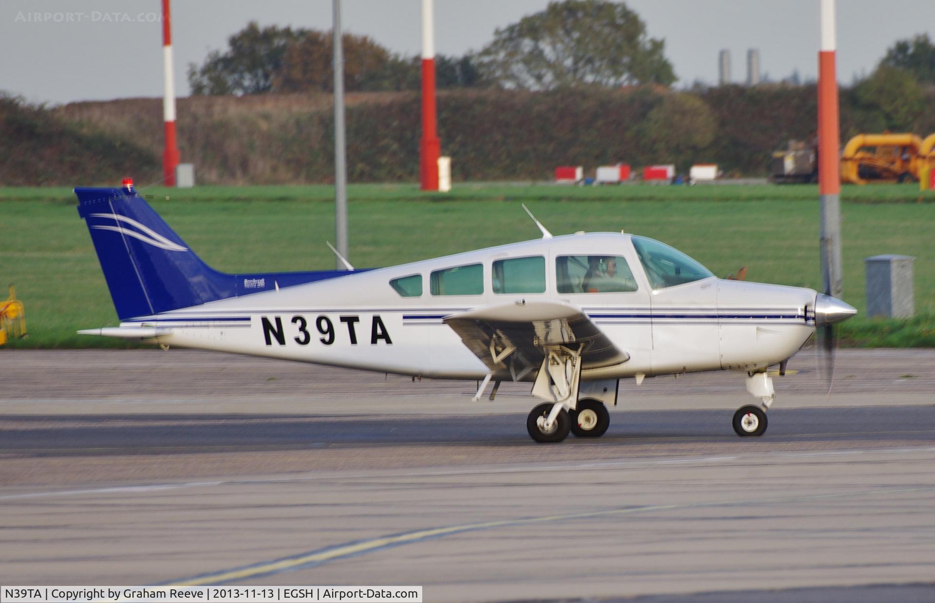 N39TA, 1974 Beech B24R Sierra C/N MC-230, Just landed.