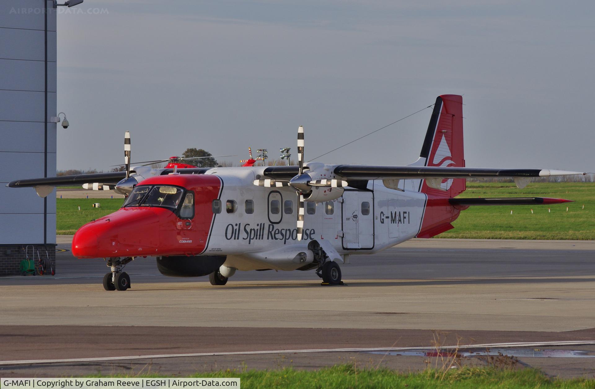 G-MAFI, 1986 Dornier 228-202K C/N 8115, Parked at Norwich.
