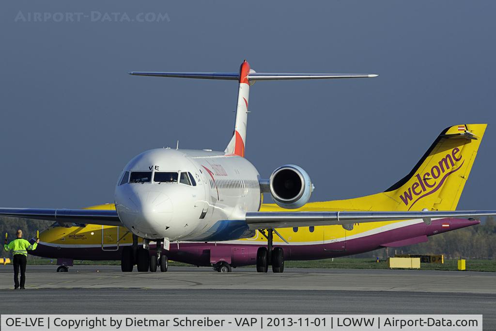 OE-LVE, 1994 Fokker 100 (F-28-0100) C/N 11499, Austrian Airlines Fokker 100