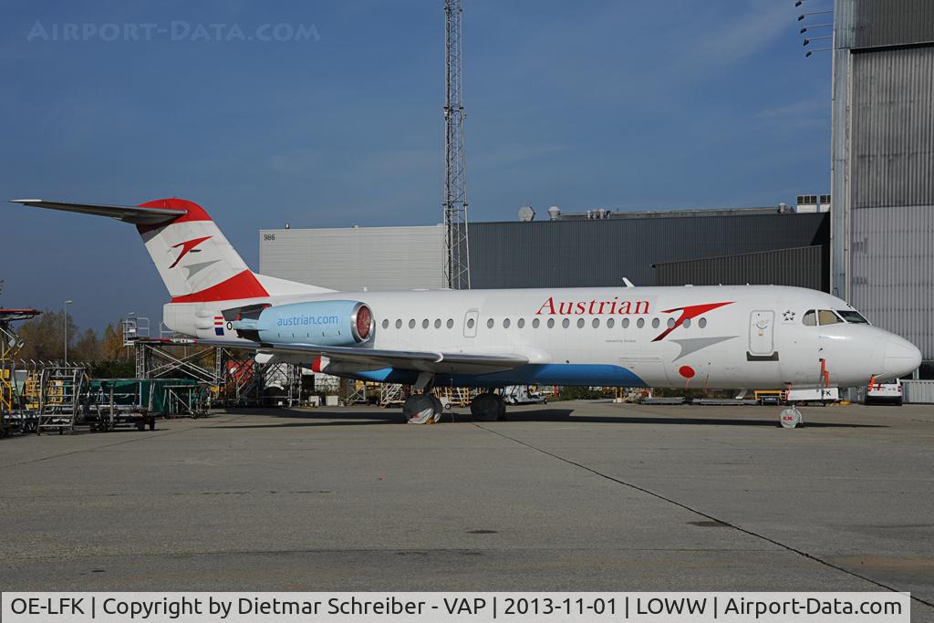 OE-LFK, 1995 Fokker 70 (F-28-0070) C/N 11555, Austrian Airlines Fokker 70