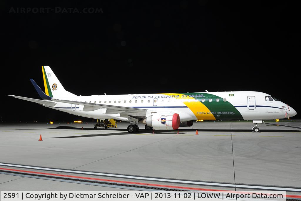 2591, 2009 Embraer VC-2 (ERJ-190-100AR) C/N 19000277, Brazil Air Force Embraer 190