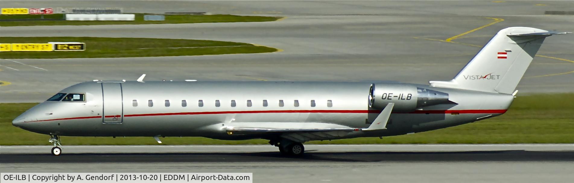 OE-ILB, 2010 Bombardier Challenger 850 (CL-600-2B19) C/N 8107, VistaJet, seen here departing at München(EDDM)