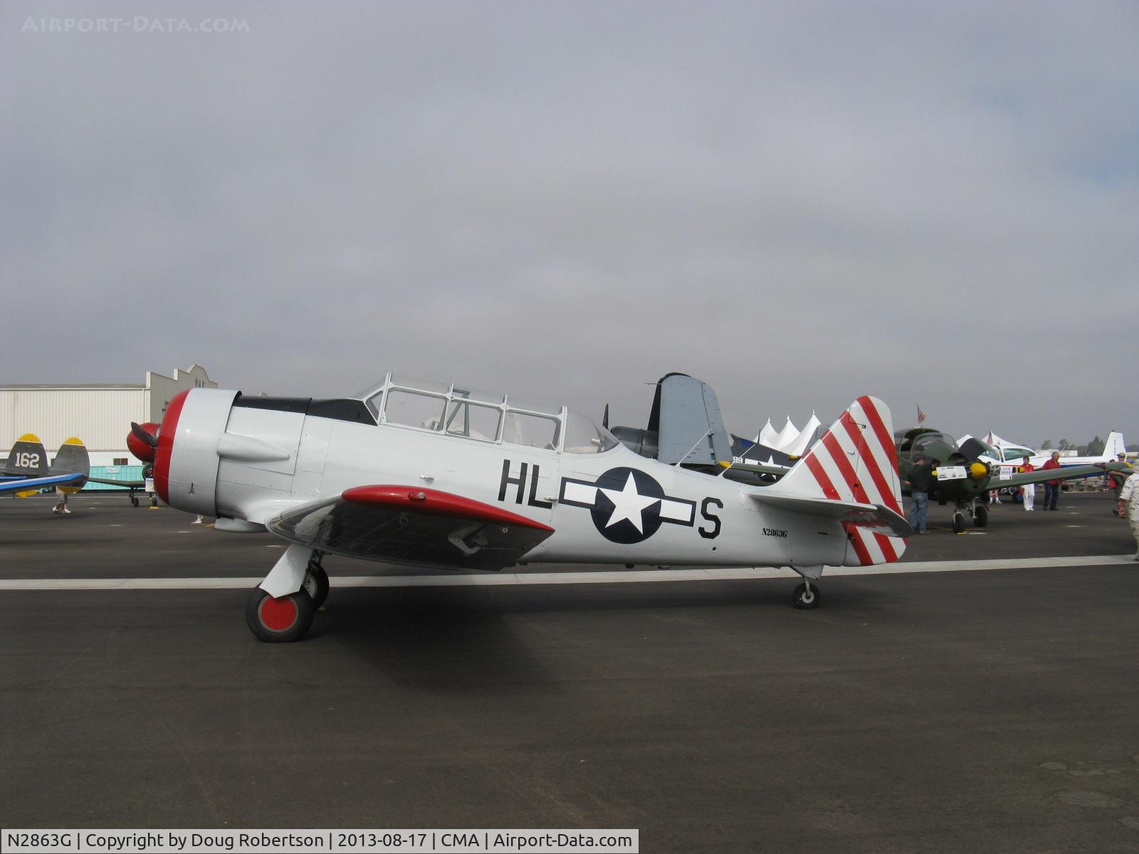 N2863G, 1958 North American SNJ-6 Texan C/N 121-43131, 1958 North American SNJ-6, P&W R-1340 Wasp 600 Hp