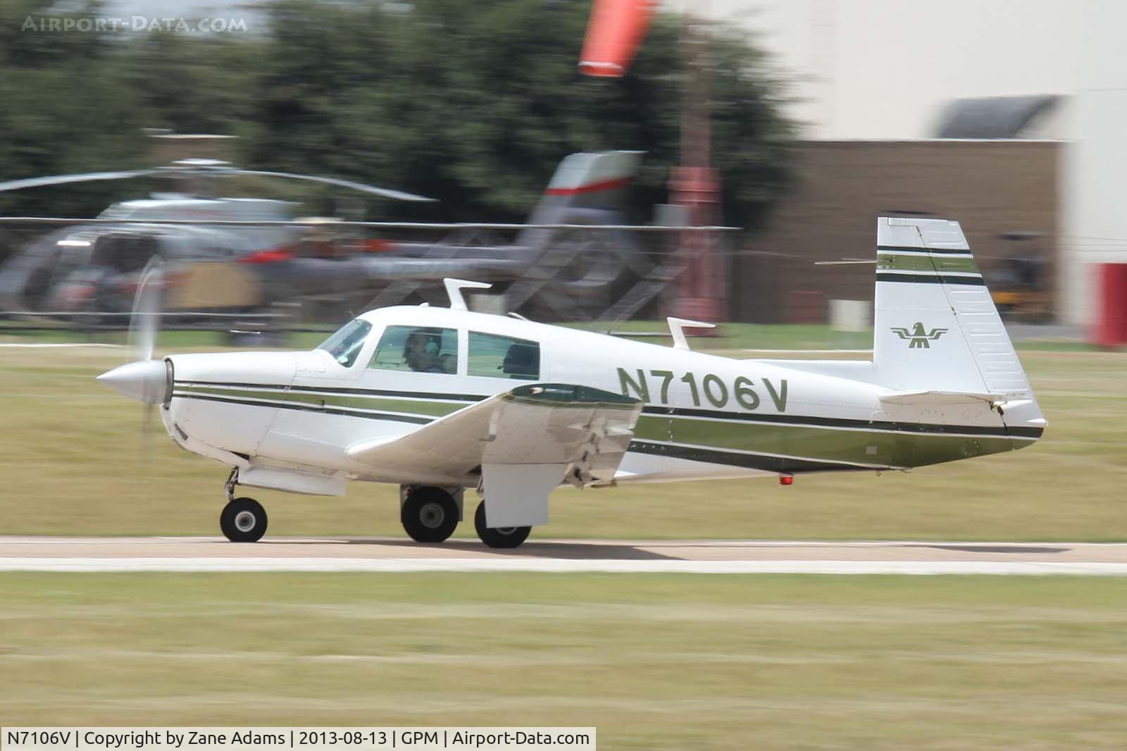 N7106V, 1974 Mooney M20E C/N 21-0040, At Grand Prairie Municipal