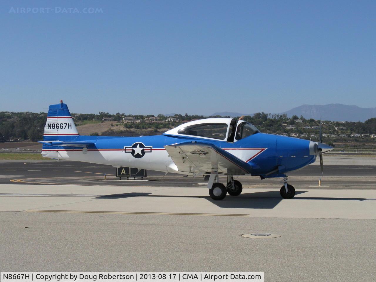 N8667H, 1947 North American Navion C/N NAV-4-667, 1947 North American NAVION, Continental IO-520 285 Hp upgrade, taxi