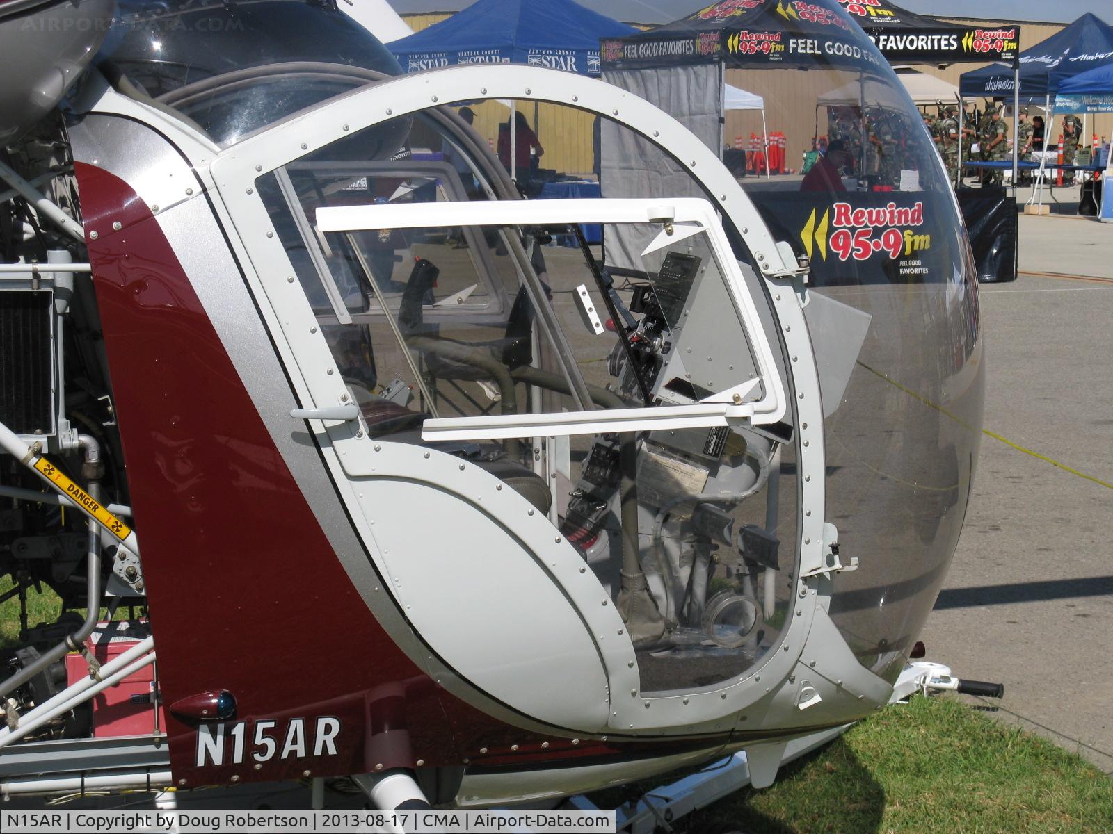 N15AR, 1963 Bell 47G-3B-1 Sioux C/N 2815, 1963 Bell 47G-3B-1 TROOPER civil version of Army OH-13S SIOUX, Lycoming TVO-435-A1A 260 Hp, cockpit