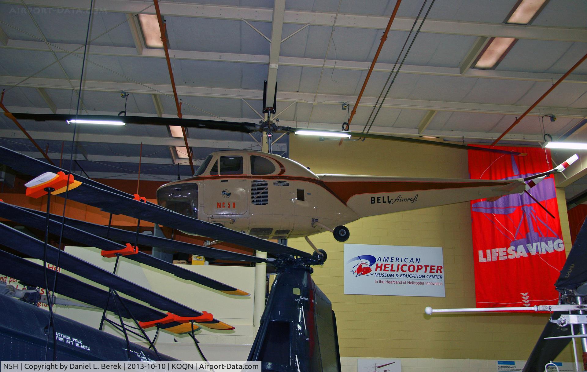 N5H, 1946 Bell 47B C/N 3, This beautiful early-production helicopter is on display at the American Helicopter Museum.