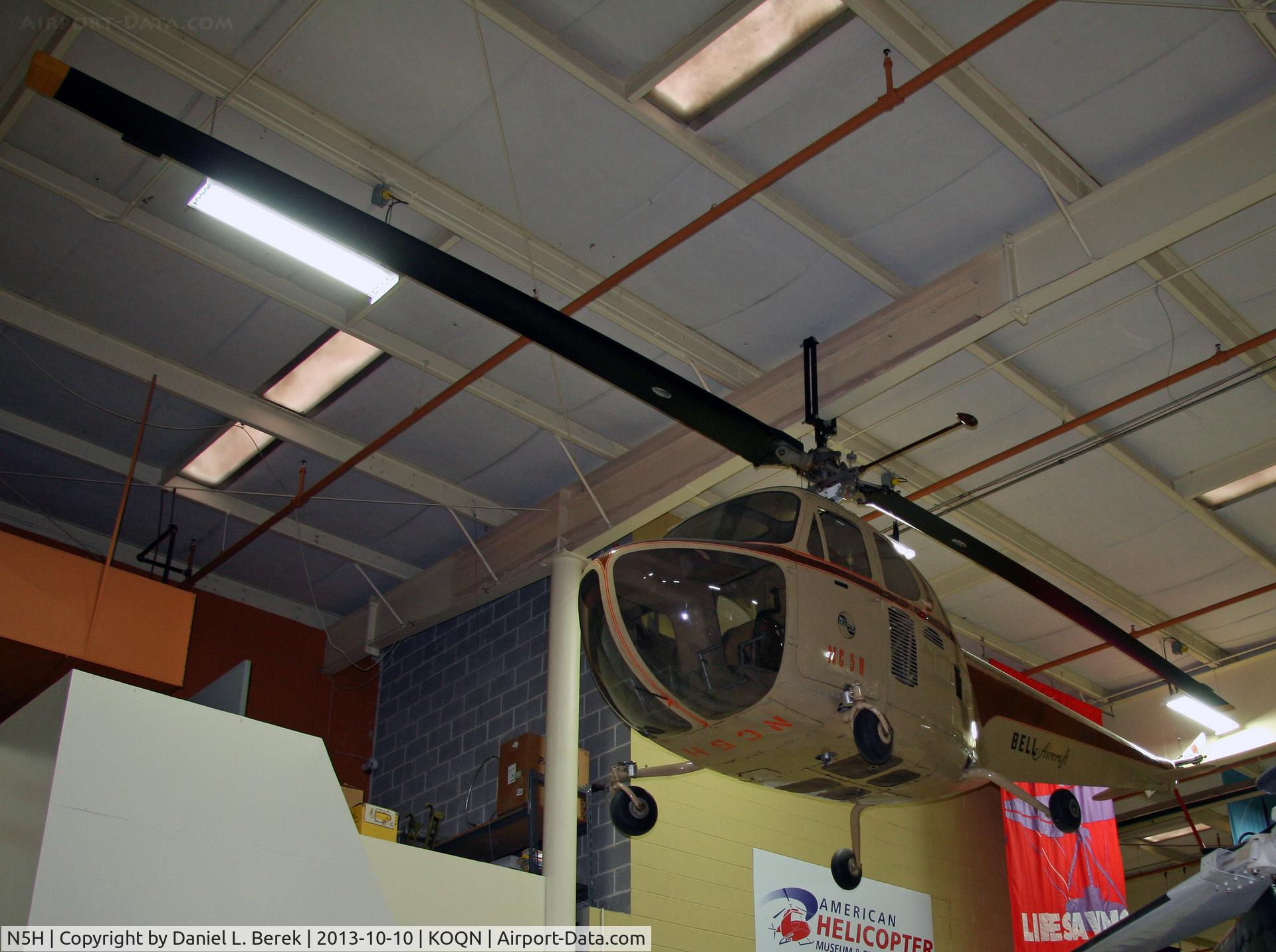 N5H, 1946 Bell 47B C/N 3, This beautiful early-production helicopter is on display at the American Helicopter Museum.