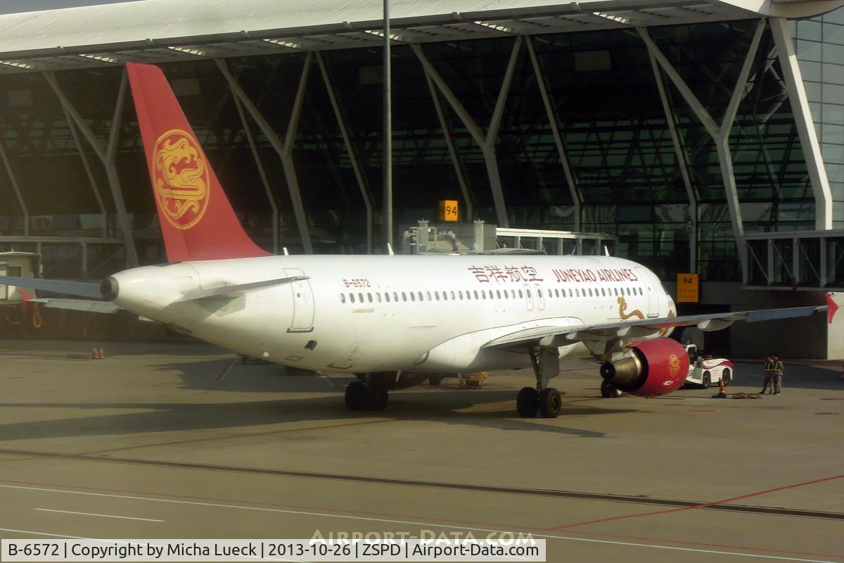B-6572, 2009 Airbus A320-214 C/N 3967, At Shanghai Pu Dong
