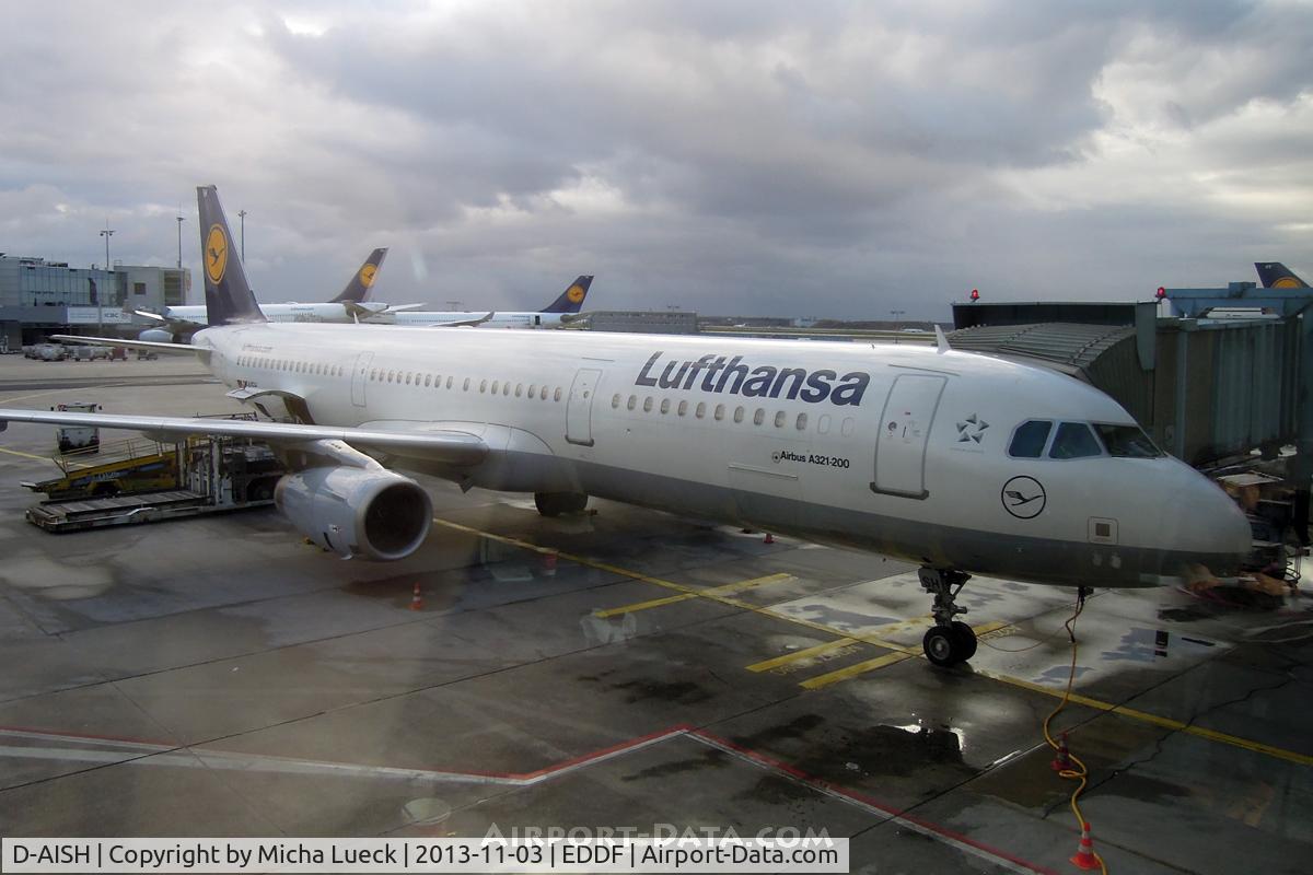 D-AISH, 2007 Airbus A321-231 C/N 3265, At Frankfurt