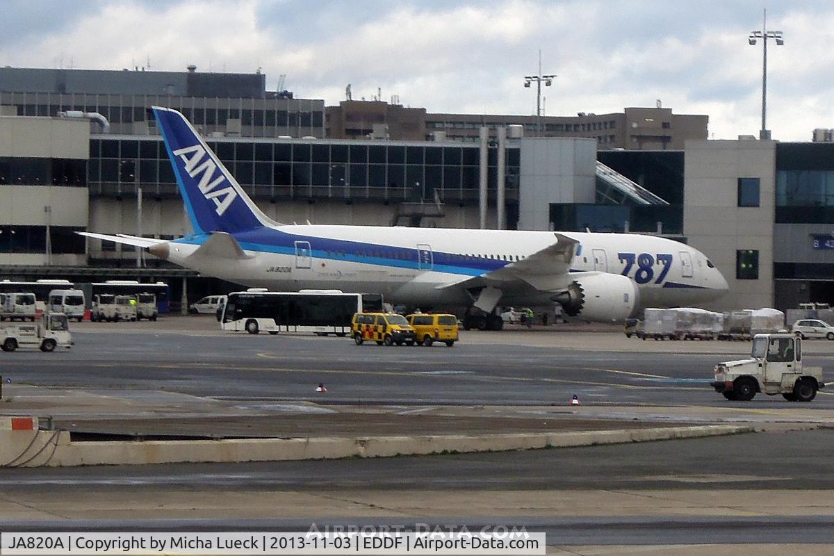 JA820A, 2013 Boeing 787-8 Dreamliner C/N 34511, At Frankfurt