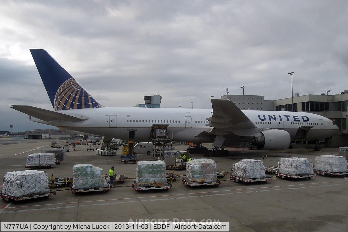 N777UA, 1995 Boeing 777-222 C/N 26916, At Frankfurt