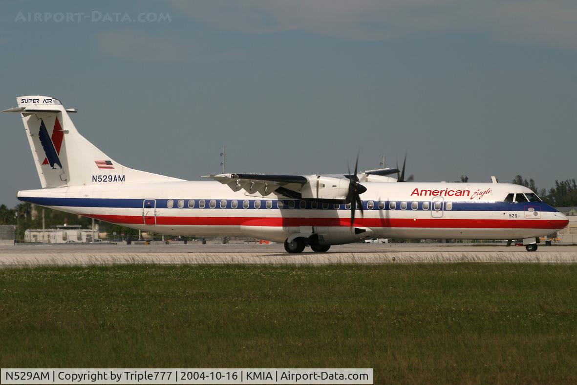 N529AM, 1997 ATR 72-212A C/N 529, American Eagle