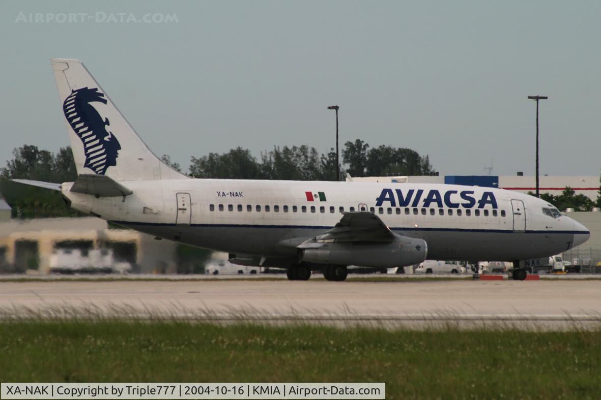XA-NAK, 1986 Boeing 737-219 C/N 23474, Aviacsa