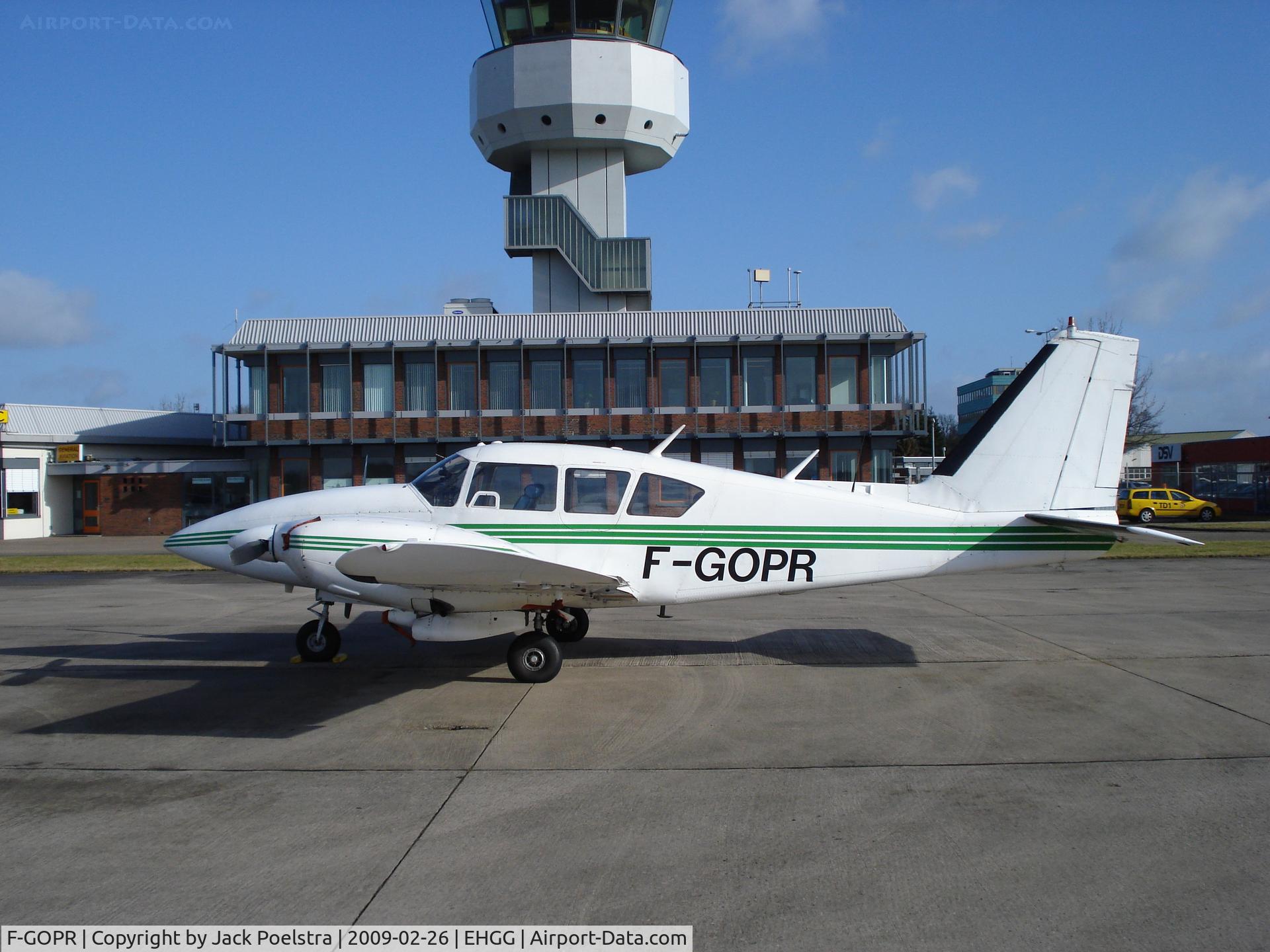 F-GOPR, 1971 Piper PA-23-250 Aztec E C/N 27-4727, PA-23 F-GOPR at ramp of Groningen airport