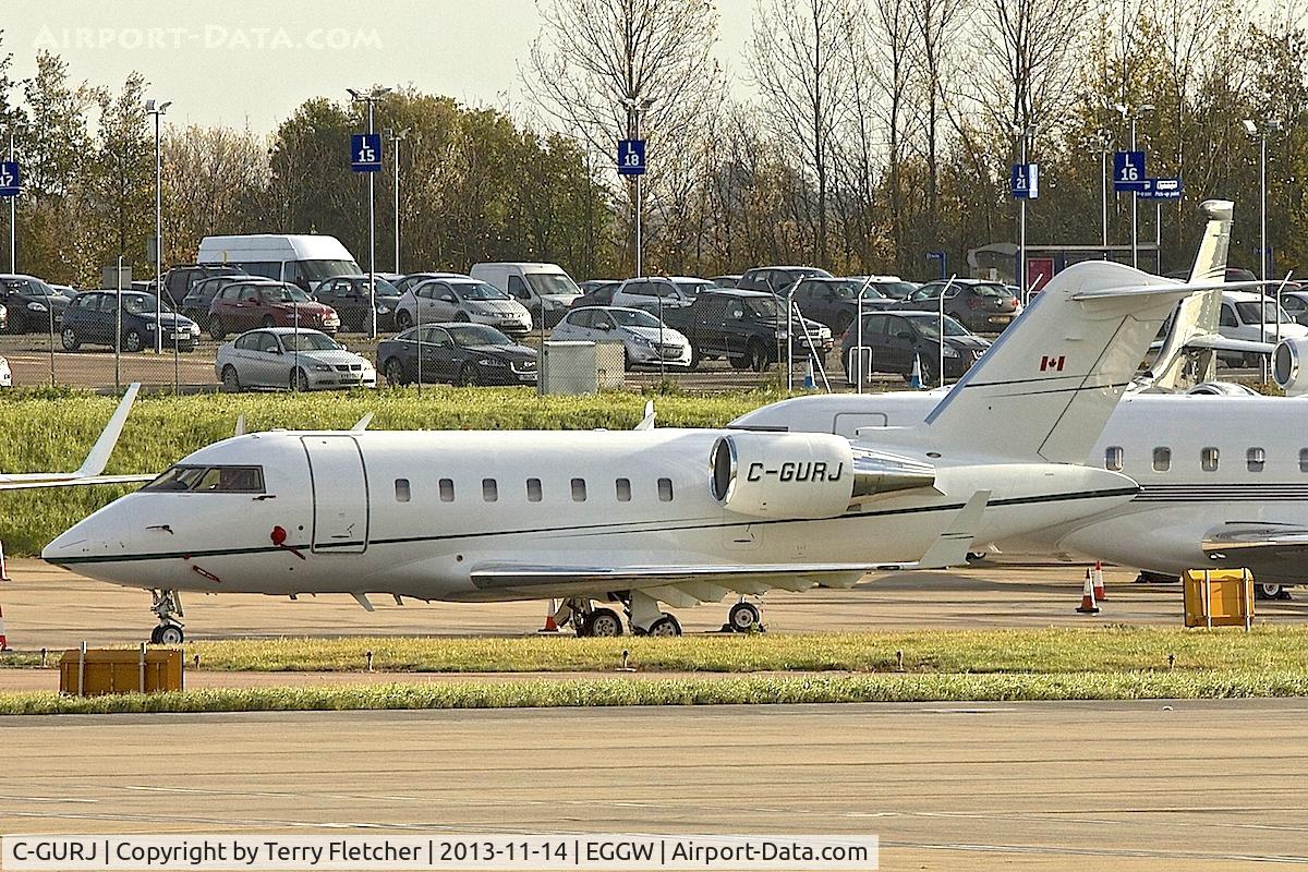 C-GURJ, 2007 Bombardier Challenger 605 (CL-600-2B16) C/N 5721, 2007 Bombardier CL-600-2B16, c/n: 5721 at Luton